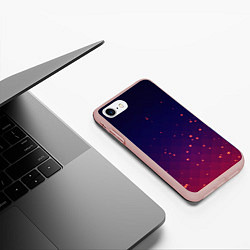 Чехол iPhone 7/8 матовый Gradient background, цвет: 3D-светло-розовый — фото 2