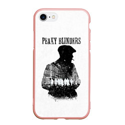 Чехол iPhone 7/8 матовый Thomas Shelby Peaky Blinders, цвет: 3D-светло-розовый