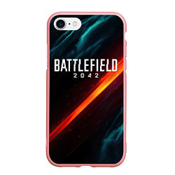 Чехол iPhone 7/8 матовый BATTLEFIELD 2042 НЕОН, цвет: 3D-баблгам