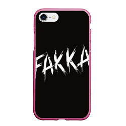 Чехол iPhone 7/8 матовый FAKKA, цвет: 3D-малиновый