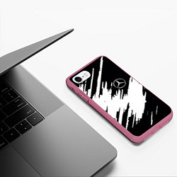 Чехол iPhone 7/8 матовый Новый мерин, цвет: 3D-малиновый — фото 2