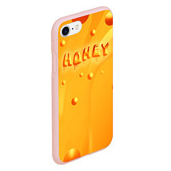 Чехол iPhone 7/8 матовый Медовая волна Honey wave, цвет: 3D-светло-розовый — фото 2