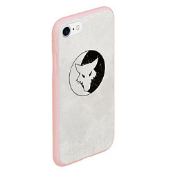 Чехол iPhone 7/8 матовый Лунные волки ранний лого цвет легиона, цвет: 3D-светло-розовый — фото 2