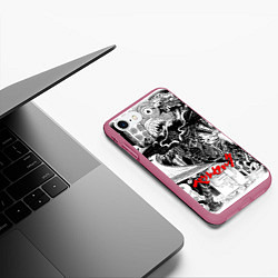 Чехол iPhone 7/8 матовый АНИМЕ БЕРСЕРК BERSERK, цвет: 3D-малиновый — фото 2