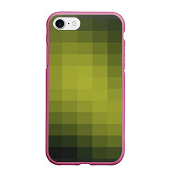 Чехол iPhone 7/8 матовый Милитари мозаика, цвет: 3D-малиновый