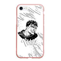 Чехол iPhone 7/8 матовый БЕРСЕРК ИЛЛЮСТРАЦИЯ BERSERK, цвет: 3D-светло-розовый