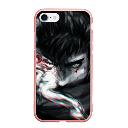 Чехол iPhone 7/8 матовый BERSERK БЕРСЕРК ГАТС, цвет: 3D-светло-розовый