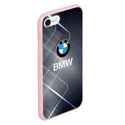 Чехол iPhone 7/8 матовый BMW Logo, цвет: 3D-светло-розовый — фото 2
