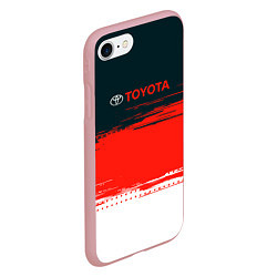 Чехол iPhone 7/8 матовый Toyota Texture, цвет: 3D-баблгам — фото 2