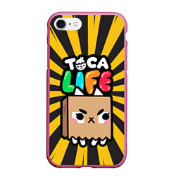 Чехол iPhone 7/8 матовый Toca Life: Croquet, цвет: 3D-малиновый