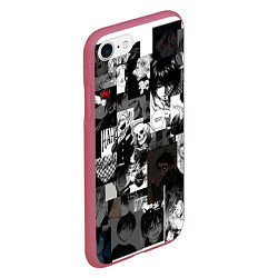 Чехол iPhone 7/8 матовый Dead Inside Парни, цвет: 3D-малиновый — фото 2