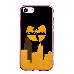 Чехол iPhone 7/8 матовый WU-TANG CLAN CITY, цвет: 3D-малиновый