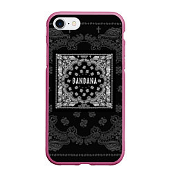 Чехол iPhone 7/8 матовый Big Baby Tape x Kizaru: BANDANA, цвет: 3D-малиновый