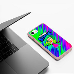 Чехол iPhone 7/8 матовый Лола Lola, Brawl Stars, цвет: 3D-светло-розовый — фото 2