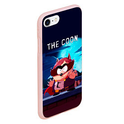 Чехол iPhone 7/8 матовый The Coon - Енот Южный Парк, цвет: 3D-светло-розовый — фото 2