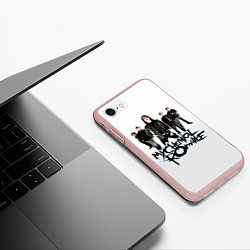 Чехол iPhone 7/8 матовый Участники группы My Chemical Romance, цвет: 3D-светло-розовый — фото 2