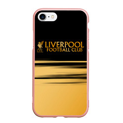 Чехол iPhone 7/8 матовый Ливерпуль Футбольный клуб, цвет: 3D-светло-розовый