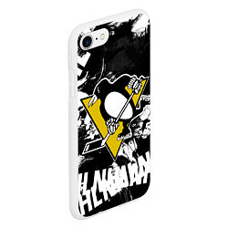 Чехол iPhone 7/8 матовый Питтсбург Пингвинз Pittsburgh Penguins, цвет: 3D-белый — фото 2