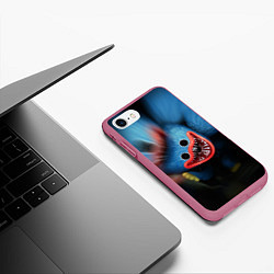 Чехол iPhone 7/8 матовый ХАГИ ВАГИ, Я ТЕБЯ ПОЙМАЛ, цвет: 3D-малиновый — фото 2