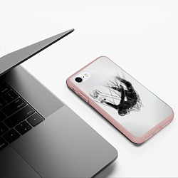 Чехол iPhone 7/8 матовый The Nothing - Korn, цвет: 3D-светло-розовый — фото 2