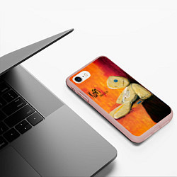 Чехол iPhone 7/8 матовый Issues - Korn, цвет: 3D-светло-розовый — фото 2