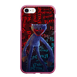 Чехол iPhone 7/8 матовый HUGGY WUGGY, цвет: 3D-малиновый