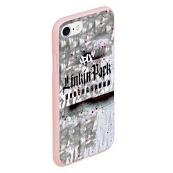 Чехол iPhone 7/8 матовый LP Underground 3 0 - Linkin Park, цвет: 3D-светло-розовый — фото 2