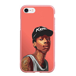 Чехол iPhone 7/8 матовый Wiz Khalifa Art, цвет: 3D-баблгам