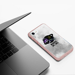 Чехол iPhone 7/8 матовый Murder Drones Дроны Убийцы, цвет: 3D-светло-розовый — фото 2