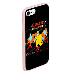 Чехол iPhone 7/8 матовый A Kind of Magic - Queen, цвет: 3D-светло-розовый — фото 2