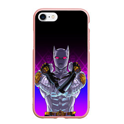 Чехол iPhone 7/8 матовый JOJO KILLER QUEEN КОРОЛЕВА УБИЙЦА FIRE STYLE, цвет: 3D-светло-розовый