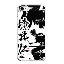 Чехол iPhone 7/8 матовый Ghost of Tsushima - Призрак Цусимы, цвет: 3D-белый