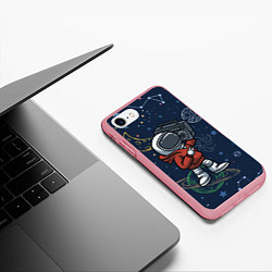 Чехол iPhone 7/8 матовый КОСМИЧЕСКАЯ МУЗЫКА SPACE MUSIC, цвет: 3D-баблгам — фото 2