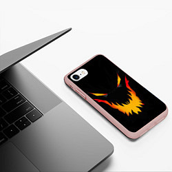 Чехол iPhone 7/8 матовый DOTA 2 BLACK SHADOW FIEND ТЕНЬ, цвет: 3D-светло-розовый — фото 2