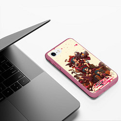 Чехол iPhone 7/8 матовый ЛИГА ЛЕГЕНД JINX ARCANE, цвет: 3D-малиновый — фото 2