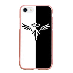 Чехол iPhone 7/8 матовый WALHALLA TEAM BLACK WHITE STYLE TOKYO REVENGERS, цвет: 3D-светло-розовый