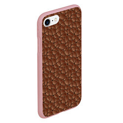 Чехол iPhone 7/8 матовый Шоколадная Текстура, цвет: 3D-баблгам — фото 2