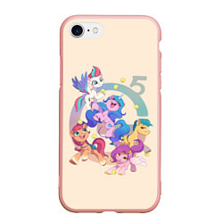 Чехол iPhone 7/8 матовый G5 My Little Pony, цвет: 3D-светло-розовый