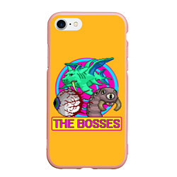 Чехол iPhone 7/8 матовый The Bosses of Terraria, цвет: 3D-светло-розовый