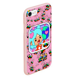 Чехол iPhone 7/8 матовый Toca Boca Рита, цвет: 3D-светло-розовый — фото 2