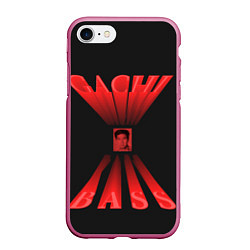 Чехол iPhone 7/8 матовый Gachi Bass VAN, цвет: 3D-малиновый