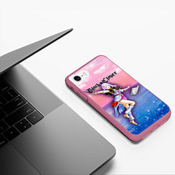Чехол iPhone 7/8 матовый Ноэль Сильва Черный Клевер Black Clover, цвет: 3D-малиновый — фото 2