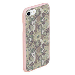 Чехол iPhone 7/8 матовый Ahegao Цвета Хаки, цвет: 3D-светло-розовый — фото 2