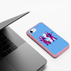 Чехол iPhone 7/8 матовый БУМАЖНЫЙ ДОМ LA CASA DE PAPEL PIXEL, цвет: 3D-баблгам — фото 2
