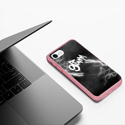 Чехол iPhone 7/8 матовый 9 грамм гроза, цвет: 3D-баблгам — фото 2