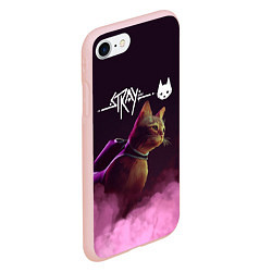 Чехол iPhone 7/8 матовый Stray, цвет: 3D-светло-розовый — фото 2