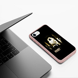 Чехол iPhone 7/8 матовый Bendy And The Ink Machine подтеки, цвет: 3D-светло-розовый — фото 2