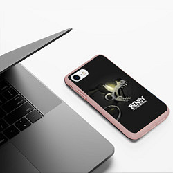 Чехол iPhone 7/8 матовый Bendy And The Ink Machine Бадди Борис, цвет: 3D-светло-розовый — фото 2