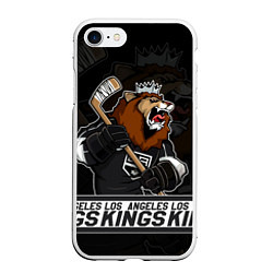 Чехол iPhone 7/8 матовый Лос Анджелес Кингз, Los Angeles Kings