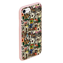 Чехол iPhone 7/8 матовый Ничоси - Nichosi, цвет: 3D-светло-розовый — фото 2